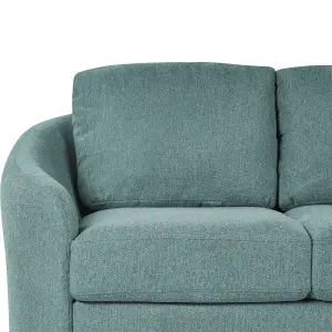 2 Seater Fabric Sofa Green TROSA