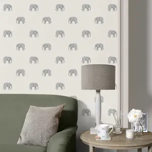 Sophie Allport Natural Wildlife Pearl effect Embossed Wallpaper