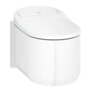 Grohe Sensia arena Alpine White Wall hung Toilet with Soft close seat & Concealed cistern