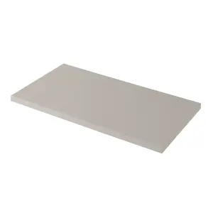 GoodHome Perma Satin Grey Square edge MDF Worktop (T) 2.8cm x (L) 80.5cm x (W) 45.2cm