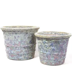 Primrose Large Tavolino Patina Ceramic Flared Planter 54cm