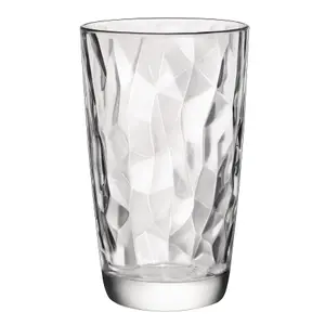 Bormioli Rocco - Diamond Highball Glasses - 470ml - Clear - Pack of 6