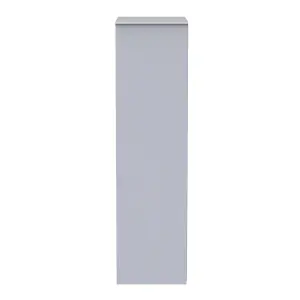 Diamond Ready assembled Modern Matt white Tall Double Wardrobe (H)1970mm (W)740mm (D)530mm