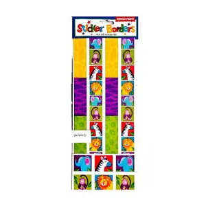 Amscan Jungle Animals Stickers Multicoloured (One Size)