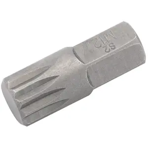 Draper Expert M12 x 30mm Spline 10mm Insert Bit for Mechanic's Bit Sets 33343