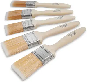 Hamilton for The Trade Emulsion & Gloss Fine Tip Flat Brushes- 5 Brush Pack -1", 1.5", 2"