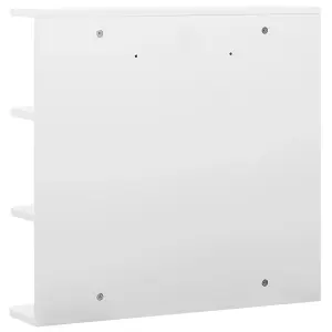 Berkfield Bathroom Mirror Cabinet White 66x17x63 cm MDF