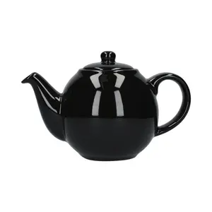 London Pottery Globe Solid Colour Teapot Black / 1.2 L