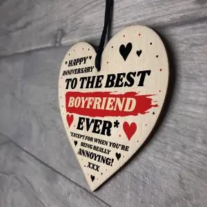 Funny Joke Anniversary Gift For Best Boyfriend Rude Gift For Him Humour Heart