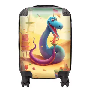 Snake On A Beach Holiday Suitcase - Small