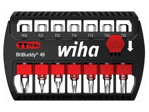 Wiha 42117 BitBuddy TY Bit Set, 7 Piece WHA42117