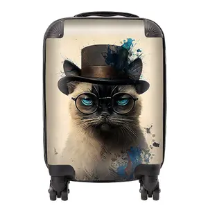 Siamese Cat Splashart Suitcase - Mini Cabin