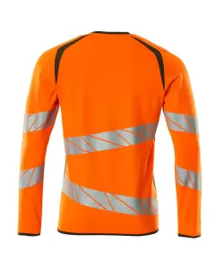 Mascot Accelerate Safe Modern Fit Sweatshirt (Hi-Vis Orange/Moss Green)  (XXX large)