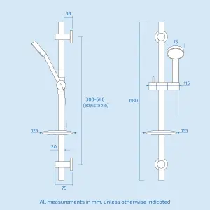 Flora 3 Dial 3 Way Concealed Thermostatic Shower Mixer Slim Twin Head Body Jets