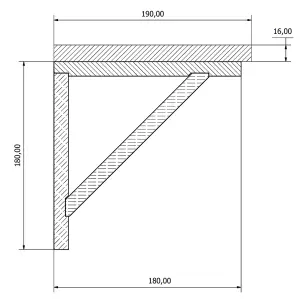 Pack of 3 Decorative Pine Shelves - 2 x 435mm and 1 x 585mm (Shelf Kit)