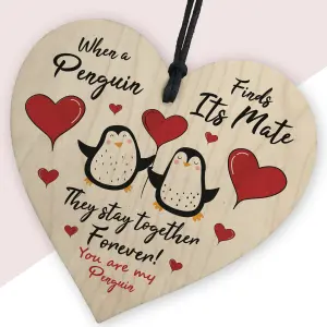 Red Ocean Penguins Are Together Forever Valentines Gift For Him or Her Anniversary Gift For Boyfriend Girlfriend Husband Wife