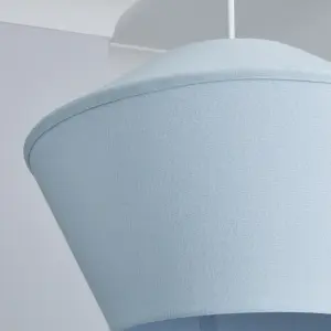 Inlight Daphne Pastel blue Easyfit Lamp shade (D)40cm