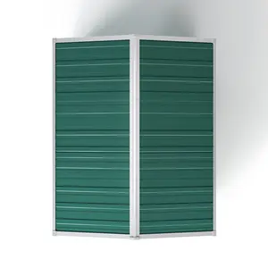 Ajay 8ft. W x 10ft. D Metal Apex Tool Shed Dark Green