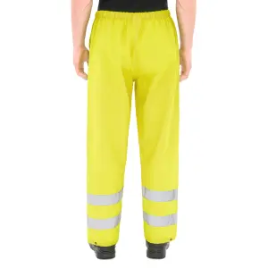 Yellow Waterproof Hi-vis trousers, Large