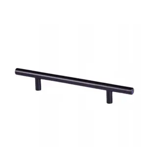 Kitchen Cupboard T-Bar Black Furniture Cabinet Handles 288mm (Pack of 1)