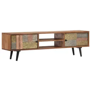 Berkfield TV Cabinet 140x30x40 cm Solid Acacia Wood