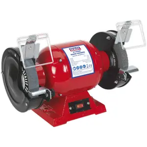 Powerful 150mm Bench Grinder with 370W Induction Motor and Dual Grinding Stones