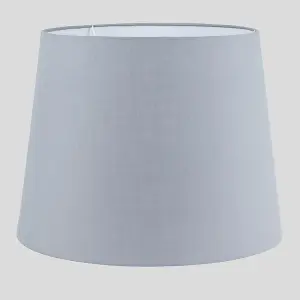 ValueLights Aspen Modern Tapered Table Floor Lamp Light Shade with Grey Fabric Finish