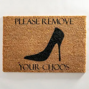 Remove your Choos Doormat - Regular 60x40cm