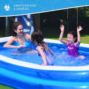 Benross Inflatable Rectangular Family Pool - 1075L Capacity