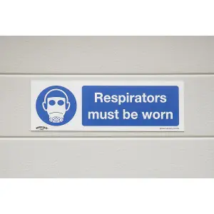 Sealey Mandatory Safe Sign Respirators Must Be Worn Self-Adhesive x10 SS56V10