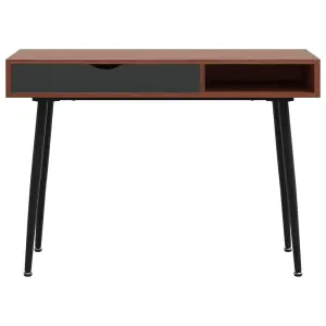 Berkfield Computer Desk with Drawer Brown 110x50x75 cm Engineered Wood