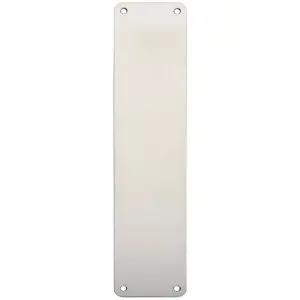 Plain Door Finger Plate 350 x 75mm Bright Stainless Steel Push Plate