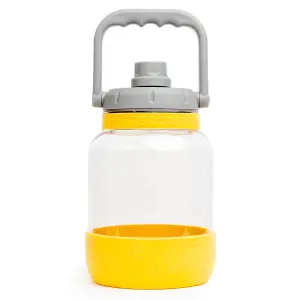 Tritan Water Bottle with Dog Bowl Mustard 1.5 Litre