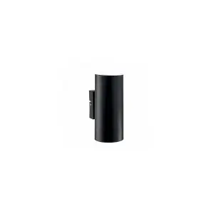 Luminosa Sky  2 Light Up & Down Wall Light Black, GU10