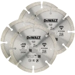 Dewalt 115mm Angle Grinder Blade Segmented Diamond Cutting Discs 4.5" x 4