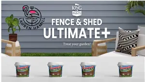 Best Dark Grey Fence & Shed Paint One Coat King of Paints 5Litres