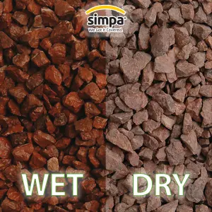 simpa 14mm Red Granite Chippings Bag 20kg