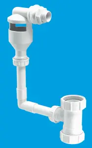 McAlpine TUNKIT-3 WC Overflow Kit with Tun Dish Overflow into flush pipe.