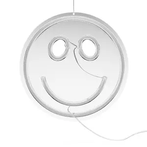 RED5 Neon Effect Smiley Yellow Face Wall Light