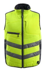 Mascot Safe Supreme Grimsby Thermal Gilet (Hi-Vis Yellow/Dark Navy Blue)  (XXXX Large)