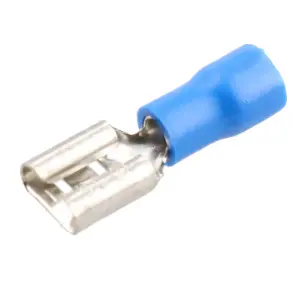 Female Blue Electrical Cable Wire Spade Terminals Crimps Connectors 50pc