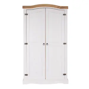 Core Products, Premium Corona White 2 door wardrobe