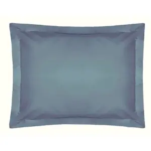 Plain Dye 200 TC Egyptian-Quality Cotton Oxford Pillowcase Storm