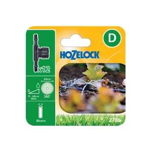 Hozelock - 360 Degree Adjustable Sprinkler - 4mm Pack 4