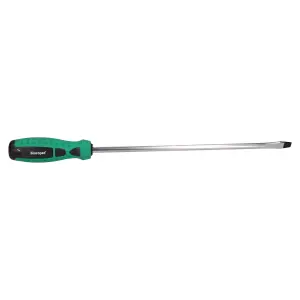 9.5mm x 300mm Slotted Flat Headed Screwdriver with Magnetic Tip Rubber Handle