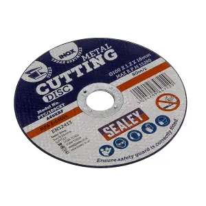 Sealey General Purpose Flat Cutting Disc 100 x 1.2mm 16mm Bore PTC/100CET