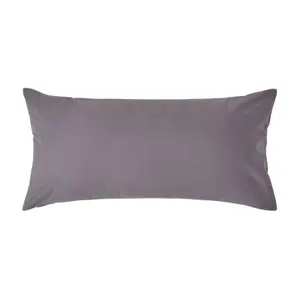 Homescapes Dark Grey Continental Pillowcase Egyptian Cotton 200 TC, 40 x 80cm