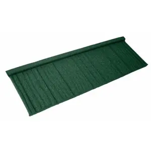 PACK OF 5 (Total 5 Units) - 410mm Thick Lightweight Woodshake Roof Tile - Green - 370mm (L) x 1330mm (W)