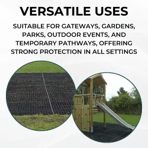 Grass Mat - Heavy Duty Rubber - Mud Protection Mat - 150cm x 100cm x 16mm