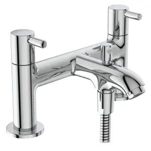 Ideal Standard Ceraline Chrome effect Surface-mounted 2 Tap Hole Shower mixer Tap